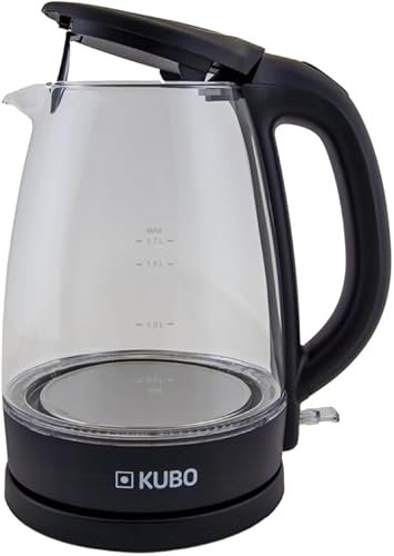 Bouilloire électrique - Filtre anticalcaire - Indicateur niveau d'eau - Puissance 2200 W - Capacité : 1,7 L - Kubo - Nail Gallerys
