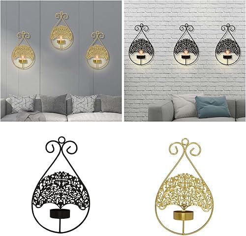 European Metal Tree Designs Applique Murale Bougeoir Rétro Suspendu Chandelier pour les dîners et les fêtes Décorations d'événement - Nail Gallerys