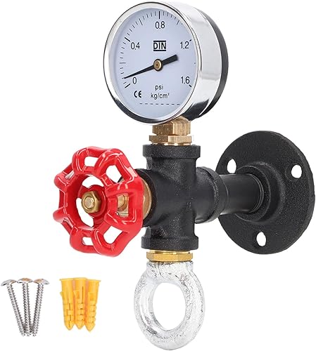 Tuyau Industriel Rouge Volant Crochet Porte-Manteau Robuste Rustique Vêtements Porte-Serviettes Cintre Chapeau Robe Serviette Mural Support Cintre avec Matériel pour La Maison, Le Bureau(A Style) - Nail Gallerys