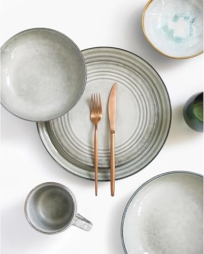 Médard de Noblat Flow Granit - Coffret 6 assiettes dessert - Nail Gallerys