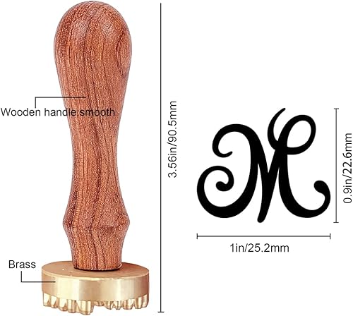 craspire M Ice Stamp Lettre Ice Cube Stamp Ice Branding Stamp avec Tête en Laiton Amovible et Manche en Bois Timbre à Glace Vintage pour la Fabrication de Barres DIY Crafting - Nail Gallerys