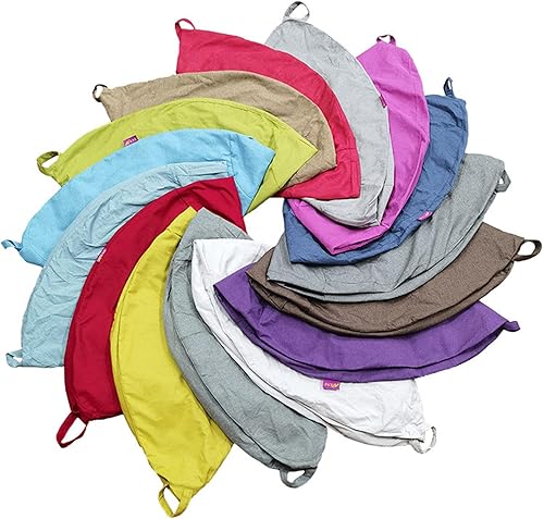 Odot Pouf Poire sans Remplissage, Couleur Unie Doux Pouf, Pouf Salon Chambre pour Adolescente und Adulte, Confortable Fauteuil Pouf, Polyvalent Housse Pouf Poire (L(90x110cm),Beige) - Nail Gallerys