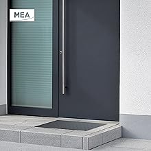 Paillasson encastrable MEA en SMC avec tapis caoutchouc