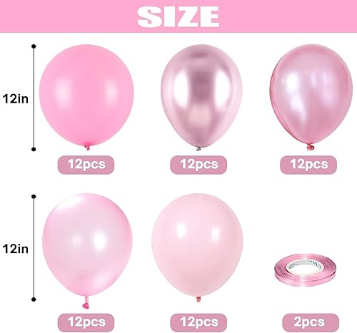 Sage Ballons en latex vert rose doré 30,5 cm rétro vert métallisé or rose ballons à confettis pour anniversaire, mariage, fête prénatale - Nail Gallerys