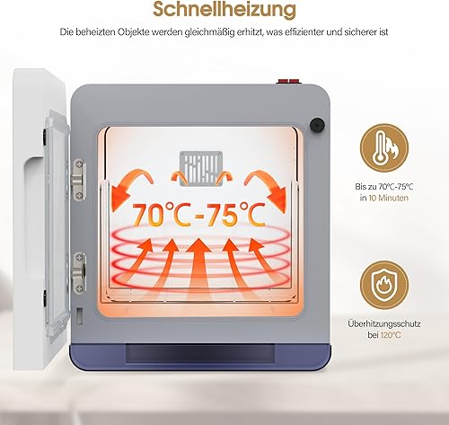 BarberPub Chauffage-serviettes avec stérilisateur UV, 8L Chauffage-serviettes électrique pour jusqu'à 24 serviettes, pour salon de coiffure & institut de beauté, HW208W (Blanc) - Nail Gallerys