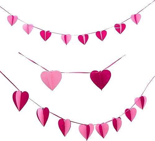 Oblique Unique® Guirlande en forme de cœur rose - Nail Gallerys