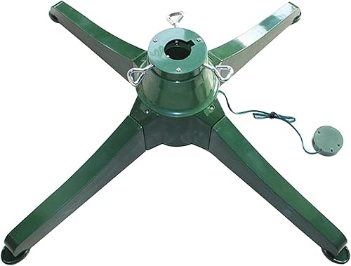 Yiida Support rotatif pour sapin de Noël - Pour arbre artificiel jusqu'à 9,8 m de haut - Pied rotatif électrique à 360 degrés - Réglable - Nail Gallerys