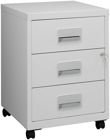 Pierre Henry 3219090952183 – Chariot objectif du 3 tiroirs, couleur gris royal - Nail Gallerys