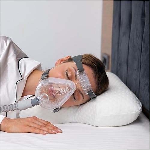 Lepeshur CPAP Oreiller en mousse à mémoire de forme, pour les personnes dormant sur le côté et sur le dos. Oreiller d'apnée du sommeil. Convient pour tous les utilisateurs de masque CPAP. Coussin de - Nail Gallerys