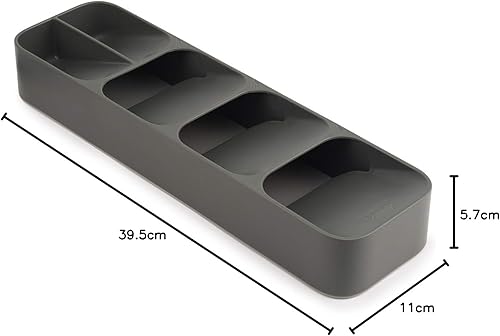 Joseph Joseph Duo 80082 Duo Cleaning & Organisation Couverts Organiseur, Gris - Nail Gallerys