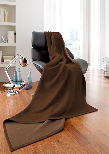 Bocasa Biederlack Exquisite Couverture/Couvre-lit en Coton Gris Anthracite 150 x 200 cm - Nail Gallerys