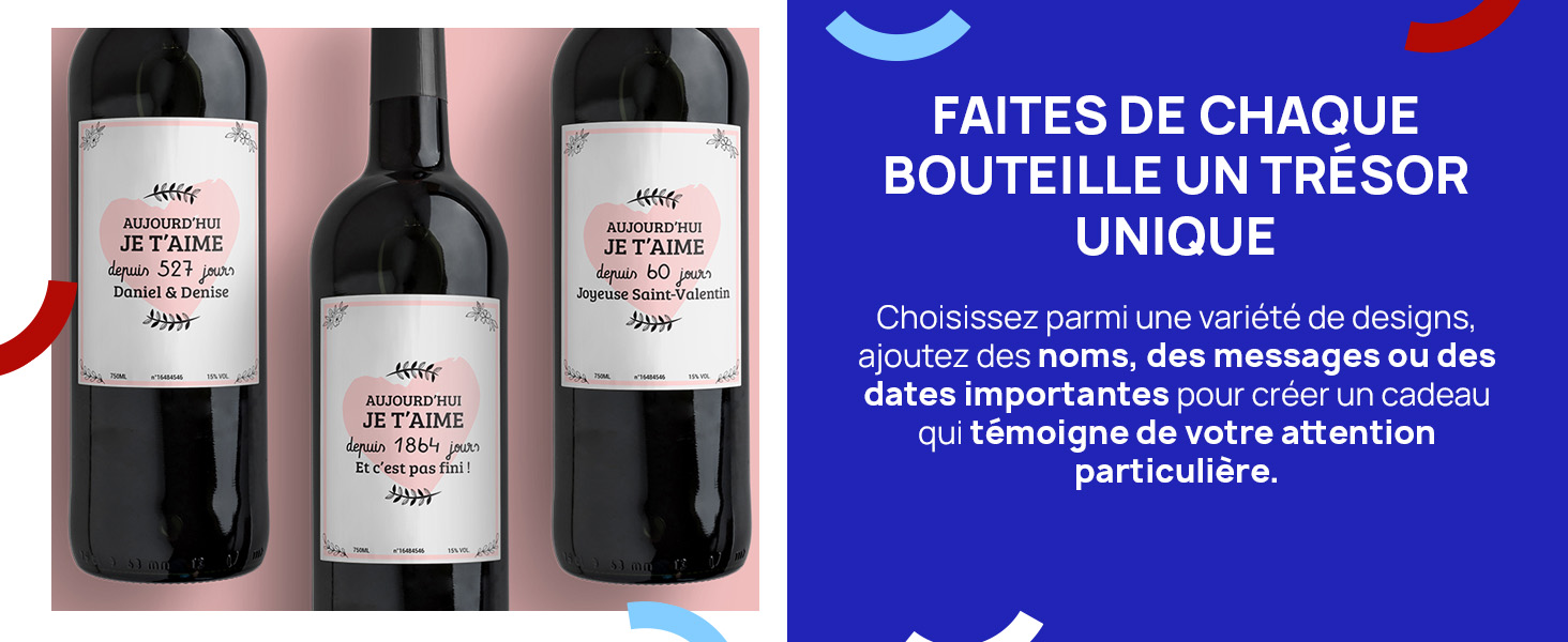 Bouteille vin personnalisbale