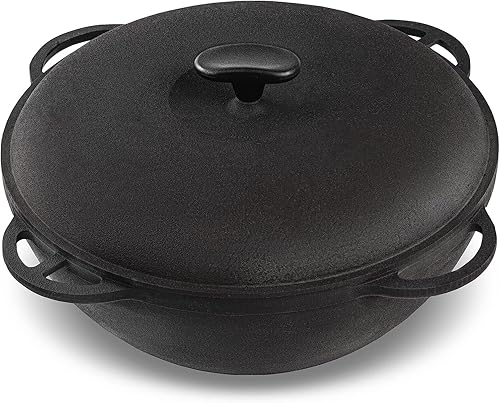 SYTON Uzbek Kazan Fonte – Plov Kazan 8L – Kazan asiatique Uzbek en fonte Kazan Plov – Kazan Four Kazan Kazan Uzbek Plov - Nail Gallerys