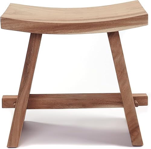 Design Tabouret FINCA | en Bois, Marron | Chaise en Bois de Teck - Nail Gallerys
