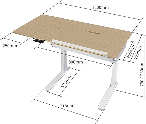 Aioneer Bureau d'art Table élévatrice électrique Table de Peinture inclinable Bureau Design Table de Travail Table de Studio d'art Tables de Dessin - Nail Gallerys