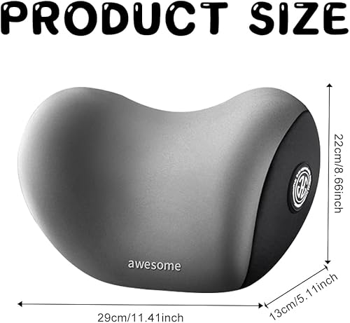 MIGIFTDY Coussin de nuque pour siège auto, confortable et respirant, en mousse à mémoire de forme, housse amovible, gris - Nail Gallerys