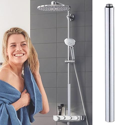 Extenseur de douche, bras d'extension de douche,11.81 pouces anti-fuite Extension en acier inoxydable - Matériel d'extension de douche, connecteur facile à installer pour une expérience de pluie - Nail Gallerys