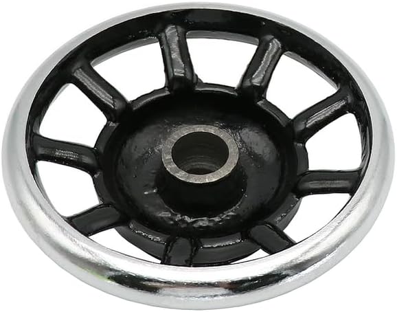 1 pièces Machine à coudre main roue ancienne mode pédale ménage remplacement 20 MM arbre métal poulie roue a parlé main roue - Nail Gallerys