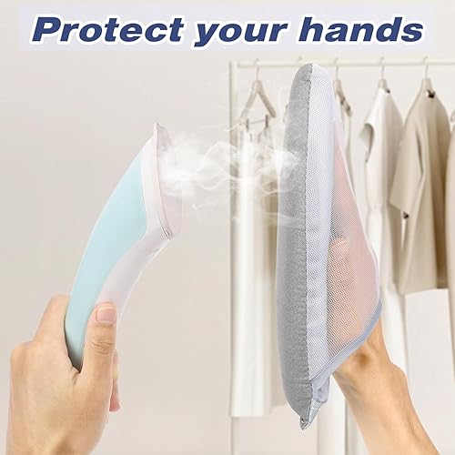 2 Paires de Gants de Repassage pour Centrale Vapeur, Mini Tapis de Repassage Portable, Gant Anti-Vapeur avec Boucle pour Les Doigts, Gants en Éponge pour Repassage à la Vapeur, Mitaine Anti-Vapeur. - Nail Gallerys