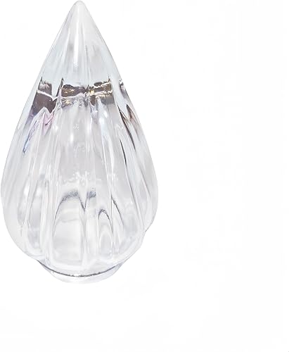 Flamme en verre transparent pour lampes votives de cimetière, hauteur 11,7 cm, diamètre greffage 5 cm - Nail Gallerys