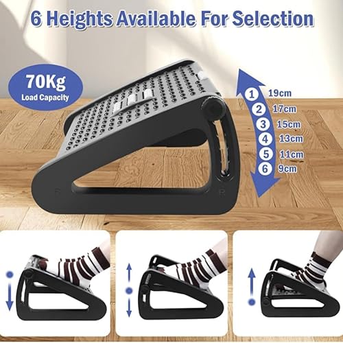 Grendly Repose-pieds pour bureau, repose-pieds, rouleau de massage amovible, portable, repose-pieds ergonomique pour le bureau - Nail Gallerys