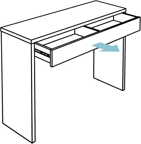 BERLIOZ CREATIONS Arena Console Noir Haute Brillance 109 x 34 x 81 cm - Nail Gallerys