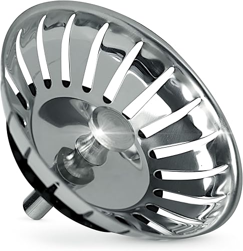 M. ROSENFELD HOME Bouchon Universel pour évier de Cuisine - 79 mm - Bonde de lavabo - Bouchon de bonde de Cuisine - Nail Gallerys