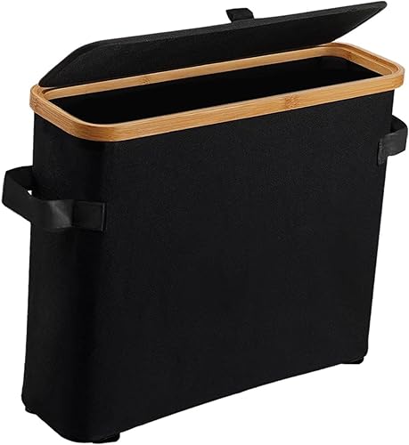 Rangement de Papier Toilette En Bambou avec Couvercle, Boite Porte Rouleau WC, Organisateur D'accessoires de Salle de Bains, Beige - Nail Gallerys