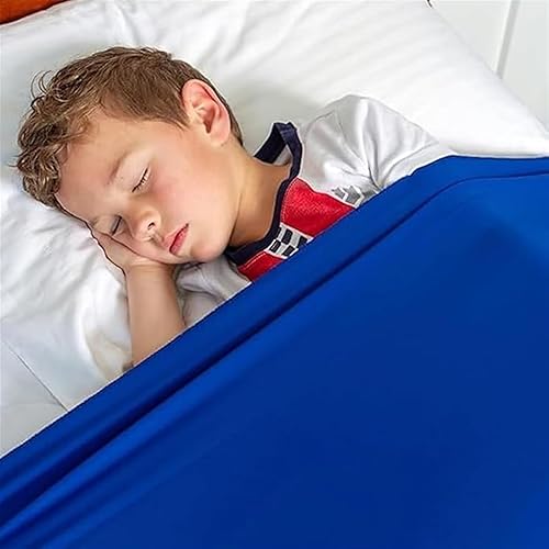 TOSOFT Autistic Kids & Adults Sensory Compression Bed Sheets Blanket Soft Lightweight Breathable Sleeping Pockets Sock Idéal pour Les Jeunes Dormeurs Agités(Gray,Twin 98x147cm/39x58in) - Nail Gallerys