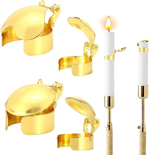 ZONKSTEE Lot de 4 éteincteurs de bougies automatiques pour toutes les bougies, éteigneur de flamme de mèche, extincteur automatique de bougie, pour éteindre la flamme des bougies en toute sécurité - Nail Gallerys