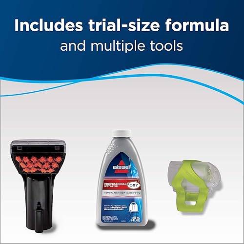 BISSELL Little Green Proheat 2513E Nettoyeur en profondeur portable pour voiture et auto avec outil autonettoyant HydroRinse pour tapis et tissus d'ameublement - Nail Gallerys
