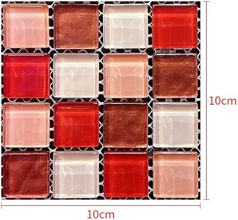 EasyLife 40pcs Stickers de carrelage mural, 10x10cm autocollant étanche et auto-adhésif, pour la décoration intérieure(Set8) - Nail Gallerys