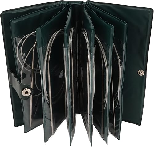Lot de 11 aiguilles à tricoter circulaires - Longueur : 120 cm - Avec prise en main confortable - Pour chapeaux, écharpes, gants - Nail Gallerys