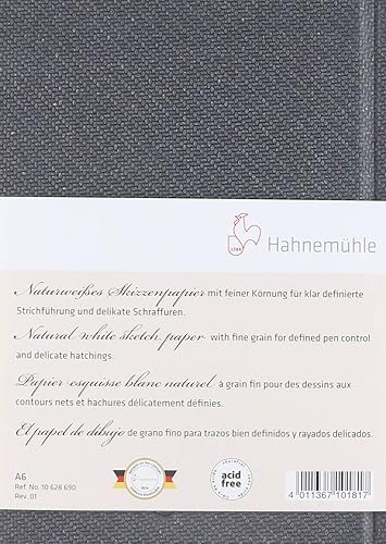 Hahnemuhle Nostalgie Sketch Book Portrait A6 (5.8X4.1 inches) 190gsm 40 sheets/80 pages - Nail Gallerys