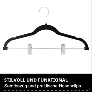 Svita Cintres en velours pour penderie et costume Ensemble de cintres minimalistes