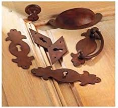 DUBOIS Bouton olive fer rouillé - Dimensions : 41 x 13 - Hauteur : 35 mm - Décor : Rouillé ciré - Nail Gallerys