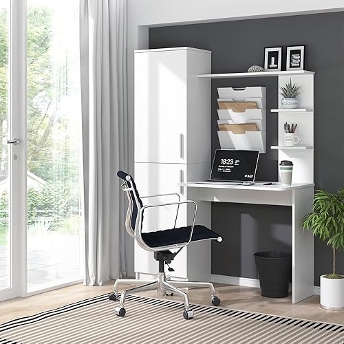 Vicco Bureau Tessa, Blanc, 122.9x52cm - Nail Gallerys