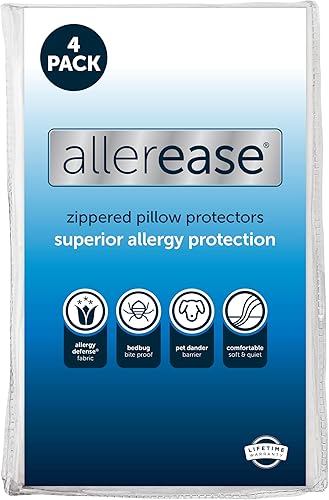Aller-Ease Maximum Allergy Protège-Oreiller King Size Polyester Nylon Blanc - Nail Gallerys