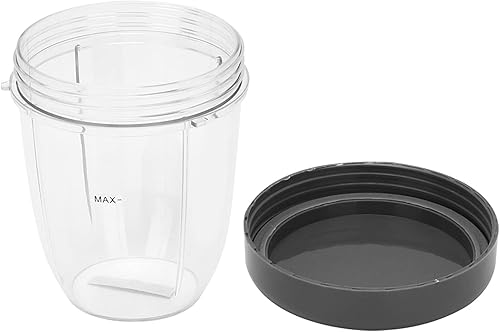 TOPINCN Kit de Pièces de Rechange Blender Cups Cup Couvercle Blender Part Kit pour Nutri 900W Blender Accessoire Remplacement (Grande Tasse 32Oz) - Nail Gallerys