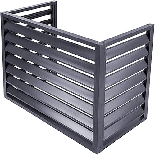 LLZJDDPLY Climatiseur en Aluminium Climatiseur Extérieur Écran de Clôture Persienne Climatisation Porte-Fleurs Cache de Protection for Climatisation Étanche(Red,100x50x70cm/39x20x28in) - Nail Gallerys