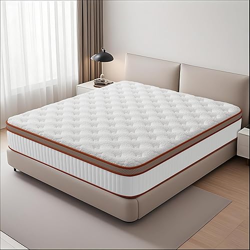 ONGIDAY Matelas 140 x 190 Épaisseur 25 cm, Hybride de Ressorts Ensachés et Mousse à Mémoire de Forme, Certifié Oeko-Tex, Matelas 2 Personnes, Fermeté Moyenne, 10 Zones, Soutien Parfait, Ergonomique - Nail Gallerys
