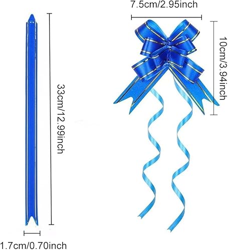 TMRBBesty 100 pcs Noeud Cadeau,Noeuds D'Emballage Cadeau,Nœuds à Tirer Arcs,Nœuds à Tirer en Ruban,Noeud Automatique Mariage,Idéal pour mariage,Fête, Festival et anniversaire cadeau décoration - Nail Gallerys