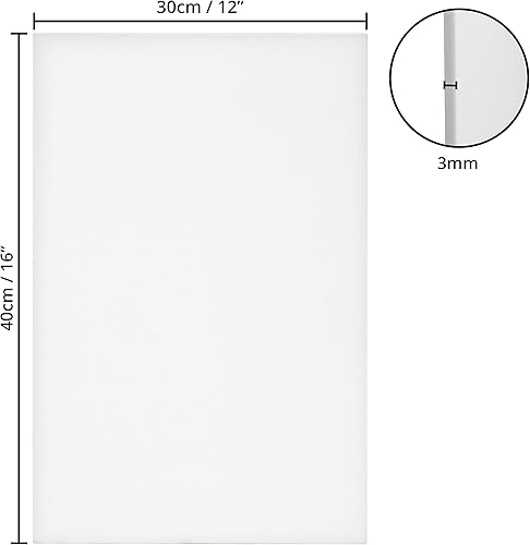 Belle Vous Lot de 14 Toile a Peindre - 30 x 40 cm - Toile Vierge Pré-Étirée – Idéales pour la Peinture à l’Huile, Acrylique et pour le Dessin et le Croquis - Nail Gallerys