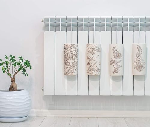 Humidificateurs, lot de 4 en céramique OR, plat, pour fixation au radiateur/chauffages, évaporateur d'eau, diffuseurs, vase mural a1660 - Nail Gallerys