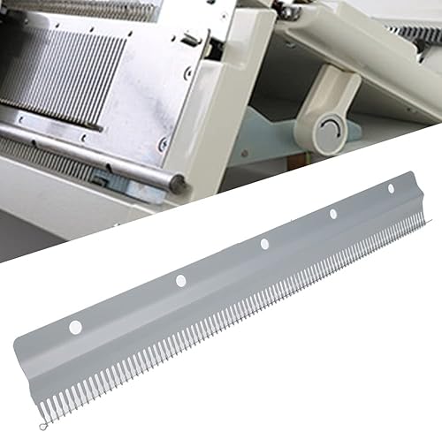 Machine à Tricoter moulé sur Peigne, Pièces de Rechange en Métal moulé sur Peigne pour Machine à Tricoter SRP60N SRP50 SRP60 (peigne à aiguille courte 45cm/17.7in) - Nail Gallerys