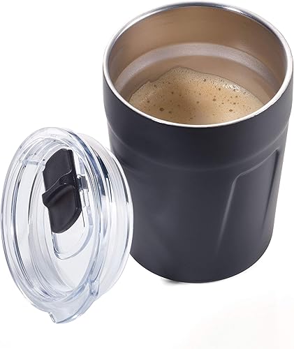 Troika Tasse isotherme à expresso Doppio, unisexe, pour adulte, noir, 1 pièce (1 pièce) - Nail Gallerys