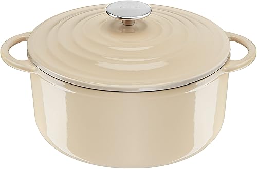 Tefal LOV E2580404 Cocotte en fonte anti-adhésive avec couvercle Vert lichen 25 cm 5 l - Nail Gallerys