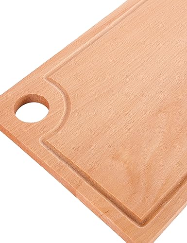 EVERYJOY Planche à découper rectangulaire en bois de hêtre 34 x 22 x 1,5 cm - Nail Gallerys