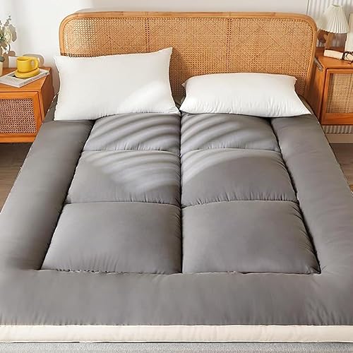 MTNBHH Surmatelas, Matelas futon de Sol épaissi Chaud Portable Enroulable Matelas de dortoir Matelas de Camping Matelas d'invité(Gray,180 * 200cm) - Nail Gallerys