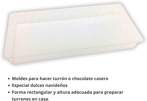 Lot de 10 moules en plastique pour nougat à la maison - Nail Gallerys